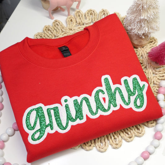 Grinchy Glitter Sweatshirt