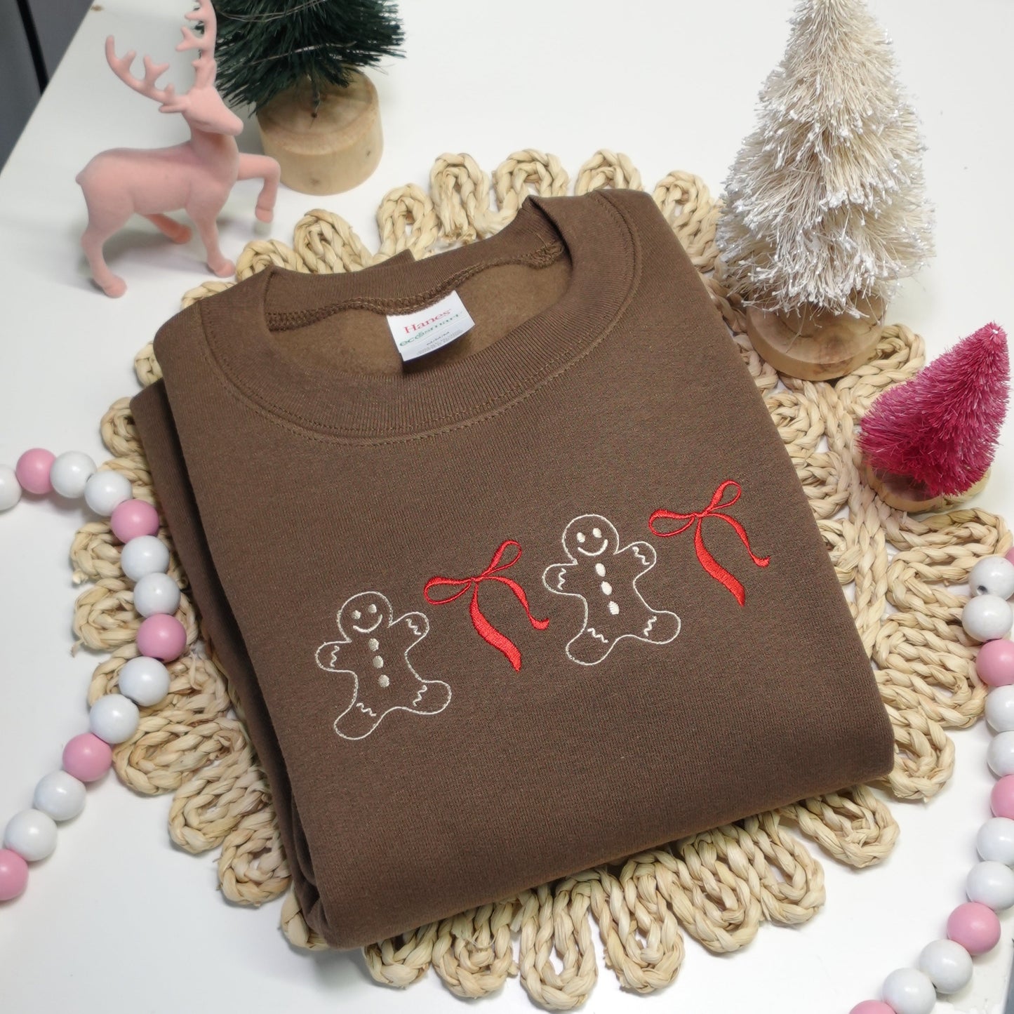 Gingerbread X Bow Sweatshirt